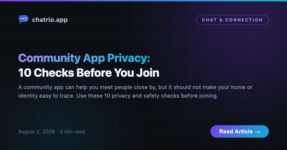 Privacy shield connecting homes through a safer neighborhood community app
