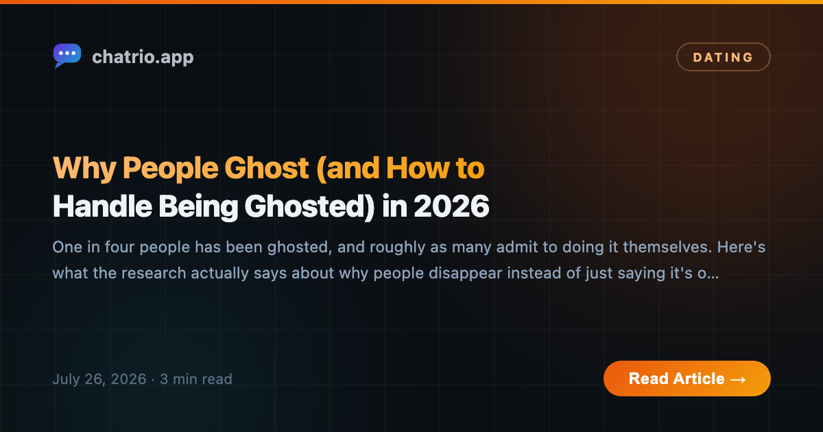 A chat conversation dissolving into silence, representing being ghosted