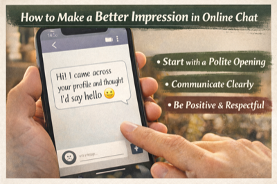 Keeping a conversation going with someone online